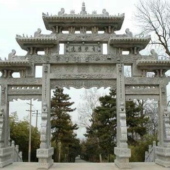 新鄉(xiāng)石牌坊永升石材加工新鄉(xiāng)石牌坊