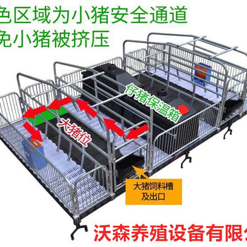 河北沃森生产销售养殖设备，养猪设备，新型产床，欧式双体产床