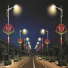 眾熠路邊燈桿裝飾,醴陵亞克力燈籠路燈燈籠裝飾三連體燈籠