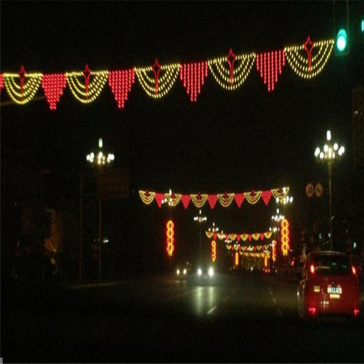 众熠春节灯节日,挂路灯中国结灯众熠街道装饰亮化花瓣造型灯