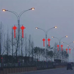门头沟灯杆上挂件众熠发光中国结灯道路装饰灯,路灯杆装饰灯
