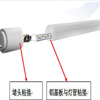 300ML单组份有机硅密封胶UL阻燃导热LEDT8灯管粘接固定胶水