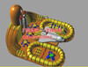 北京德心樂氣模玩具有限公司充氣城堡充氣滑梯飛機樂園30m20m