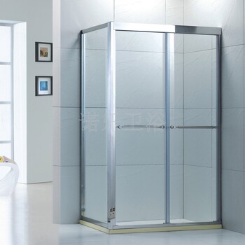 诺乐304不锈钢双活动门淋浴房钢化玻璃洗浴房广东淋浴房品牌