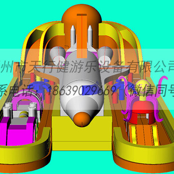 新款充气城堡孙悟空大闹龙宫充气大滑梯厂家