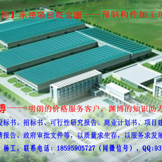 衡山县代做写新型电子元器件生产基地等投资立项建议书