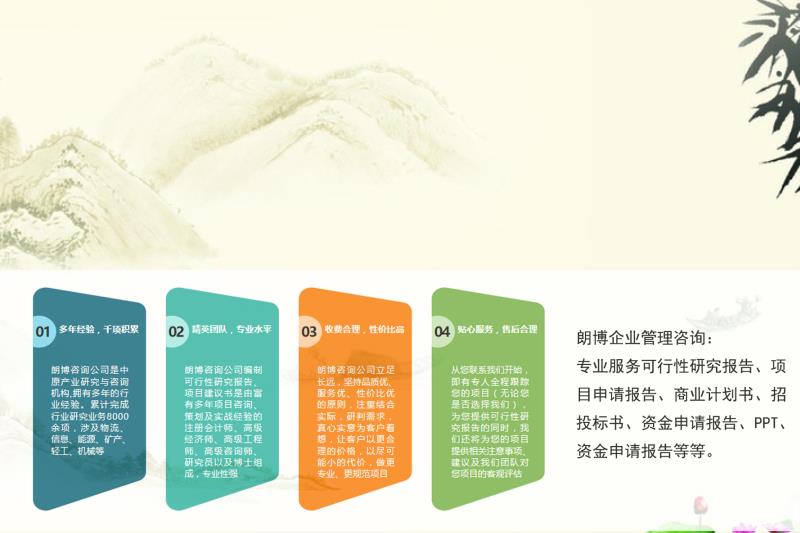 呼玛县诚信推荐竹制品加工项目可行性研究报告