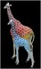 玻璃钢彩绘长颈鹿雕塑,动物园玻璃钢长颈鹿雕塑