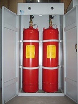 西安七氟丙烷灭火剂、陕西计算机房、柜式七氟丙烷灭火装置（双瓶组）