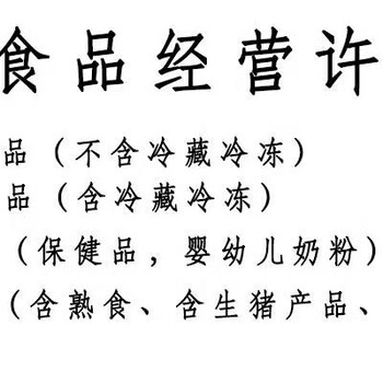 浦东新区注册食品公司后办食品经营许可证及食品预包装产品描述