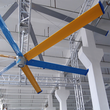 梧州工业吊扇直径7.3米、风量达13500立方/分钟