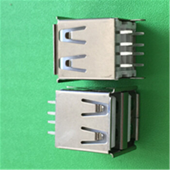 广东大量生产USB2.0母座2.0AF双层插座连接器