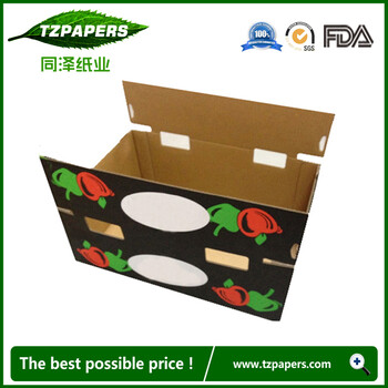 湖北厂家定制蜡纸箱水果蔬菜食品级防水纸箱