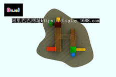 迪力斯游乐DLS-000002规格1700x400x430cm综合游乐木质滑梯户外组合滑梯图片1