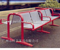 供应吉林白城公园木质休闲椅铸铁靠背长椅排椅