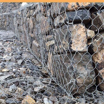 镀锌格宾网-生态驳岸护坡石笼网-雷诺护垫-万基公司