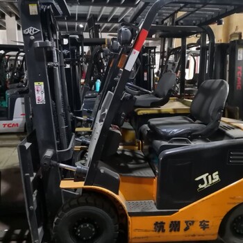 供应二手杭州J30系列电动叉车3吨4.5米2016年车甩卖