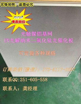 纳米级铝基蜂窝光触媒过滤网二氧化钛光催化板除异味空气净化滤网