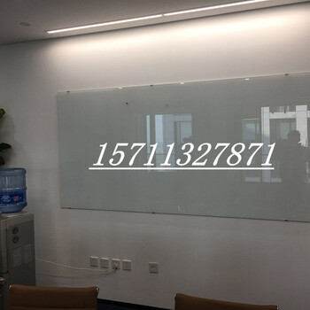 安装玻璃白板磁性玻璃白板会议室玻璃白板墙