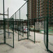 生产热销学校体育场护栏包塑勾花网边坡防护镀锌勾花网