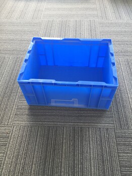 厂家蓝色塑料HP-4C周转箱,外435-325-210HP周转箱批发