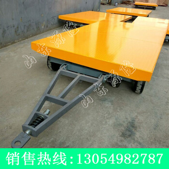源隆定做3噸帶尾燈的板車3T帶平板拖車山東3噸廠區(qū)周轉(zhuǎn)車