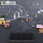 Magwall磁善家磁性黑板墙家用儿童创意涂鸦书写黛灰色书写板