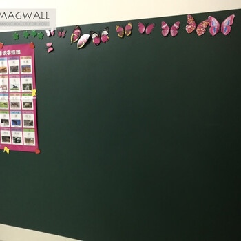 Magwall居家装饰流畅擦写贴墙免钉安装磁性绿板墙