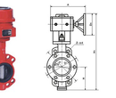 XD371X-10、XD371X-16型对夹式信号蝶阀图片