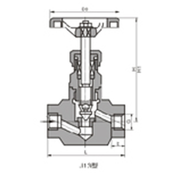 J13、J23型仪表针形截止阀