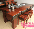 老船木茶桌椅組合中式客廳泡茶桌功夫茶藝桌簡約實木家具船木茶幾