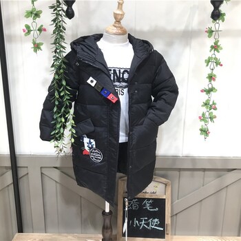 蠟筆小天使兒童羽絨服女童中長款批發(fā)渠道