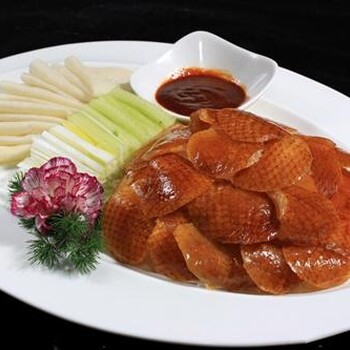 熱門特色美食北京烤鴨中餐廳特色北京烤鴨爐+烤爐+北京烤鴨+掛爐