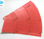 耐高温硅胶红美纹胶带PET遮蔽喷涂保护胶带硅胶工业胶带