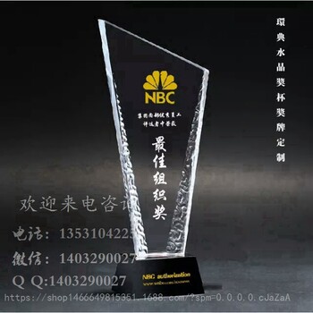 深圳年度销售奖杯，水晶奖牌，企业周年活动奖杯创意定制