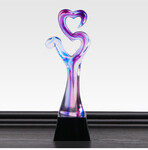 特色水晶奖杯设计订做厂家，东莞优秀员工表彰奖杯，活动颁奖礼品制造