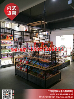 尚优凡品货架名创饰品伶俐货架道具，尚式货架KM服装展示道具产地