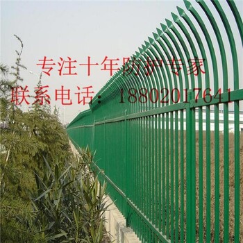 深圳庭院护栏厂家阳江小区围墙隔离栏定做佛山双弯头栅栏供应