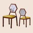 美式铁艺椅，主题餐厅餐桌椅组合，湘菜馆餐椅，餐椅厂家专业定制图片