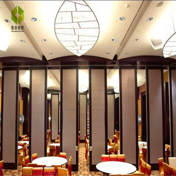 河南郑州酒店装修活动隔墙推拉门移动屏风厂家铝合金高硬度材质