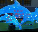 供应街道装饰灯-路灯杆造型灯、过街灯-3D立体海豚造型灯