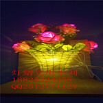 生产销售LED花瓶灯五朵玫瑰花瓶灯