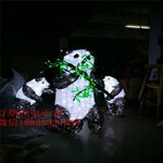 园林夜景亮化LED滴胶熊猫造型灯熊猫装饰灯熊猫图案灯