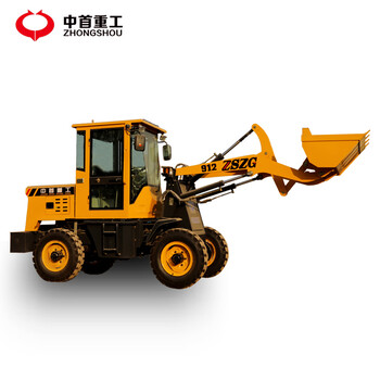 裝載機(jī)加大鏟斗鏟糧用的加高臂裝載機(jī)