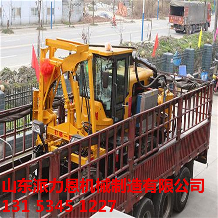 广西防城港新型护栏打桩机现场效果图片