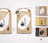 成都高端大米包装盒设计公司稻香贡米塑料包装纸袋设计欣赏四川大米创意真空包装