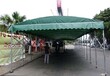 南京本地定制可活动推拉移动仓储蓬货运蓬带轮子推拉帐篷