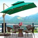 南京咖啡厅装饰遮阳伞售楼部商业街泳池豪华太阳伞价格