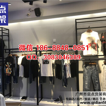 成都男装货架图片大全服装展示架生产厂家太平鸟男装货架