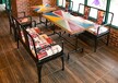 泉州工业复古风咖啡厅桌椅西餐厅实木做旧餐桌椅批发